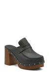 Charles By Charles David Xtra Platform Penny Loafer Mule In Black-le