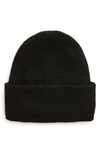 Tasha Rib Cuff Beanie In Black