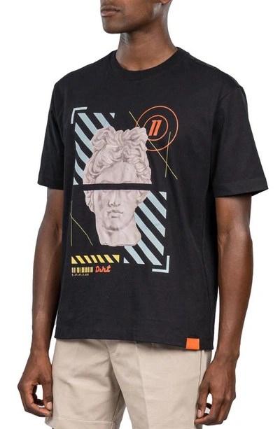 D.rt Statue Cotton Graphic T-shirt In Black