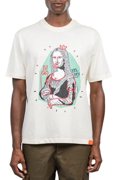 D.rt Mona Lisa Cotton Graphic T-shirt In White