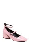 Lisa Vicky Saint Ankle Strap Pump In Orchid Patent