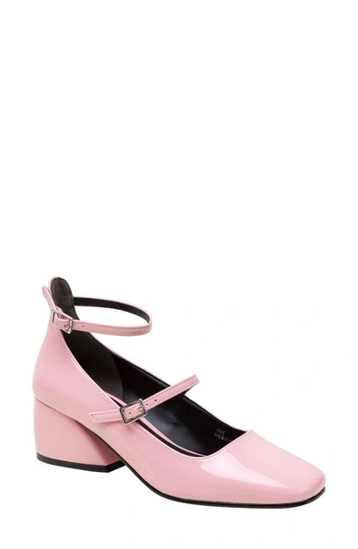 Lisa Vicky Saint Ankle Strap Pump In Orchid Patent