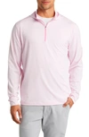 Johnnie-o Hybrid Performance Quarter Zip Hoodie In Bahama Mama