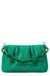 Kate Spade Souffle Smooth Leather Crossbody In Wintergreen