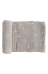 Little Unicorn Cotton Muslin Swaddle Blanket In Snow Flurries
