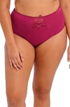 Elomi Cate Full Figure High Waist Briefs In Berry