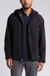 Zella Commuter Waterproof Hooded Jacket In Black