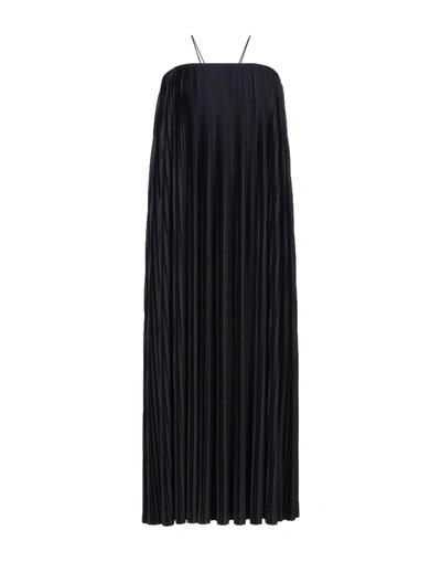 The Row Long Dress In Black