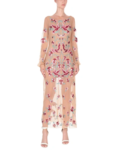 For Love & Lemons Long Dresses In Pale Pink