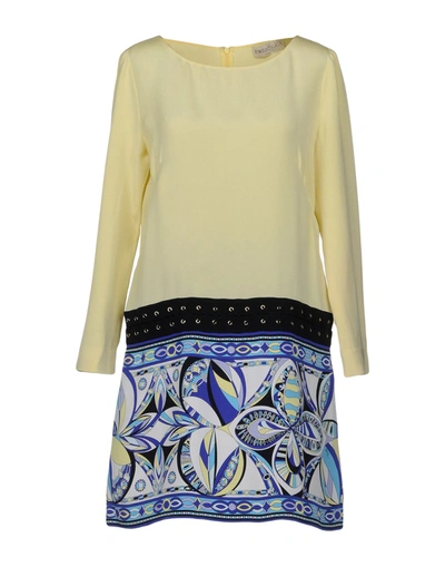 Emilio Pucci Short Dress In Yellow