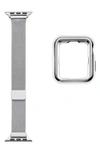 The Posh Tech Infinity Apple Watch® Watchband & Cover Set In Silver
