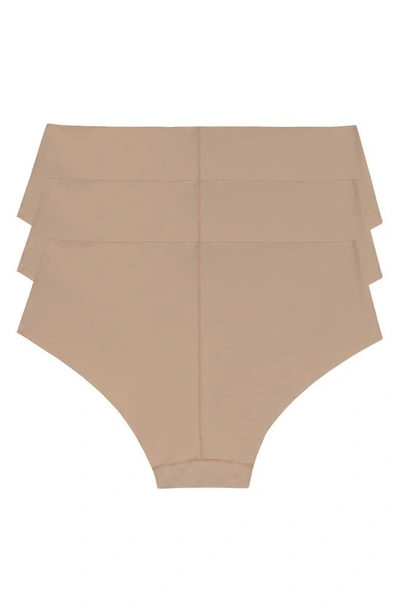 Dkny Litewear Cut Anywhere Assorted 3-pack Hipster Briefs In  Glow