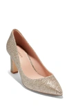 Cole Haan Mylah Pump In Gold Glitter Mesh