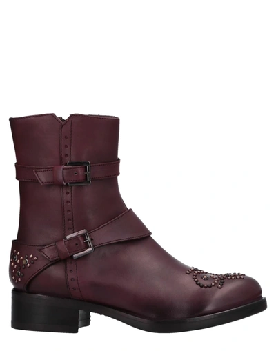 Manas Ankle Boot In Mauve