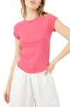 Free People We The Free Be My Baby Cotton T-shirt In Strawberry Spritz