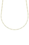 A & M 14k Gold Thin Figaro Chain In Yellow