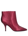 Patrizia Pepe Ankle Boots In Red