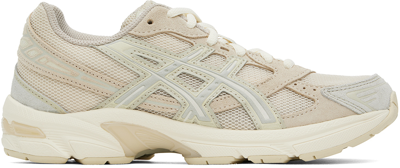 Asics Beige Gel-1130 Sneakers In Vanilla/white Sage