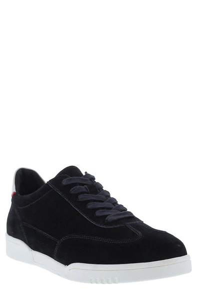 Zanzara Matt Suede Lace-up Sneaker In Black