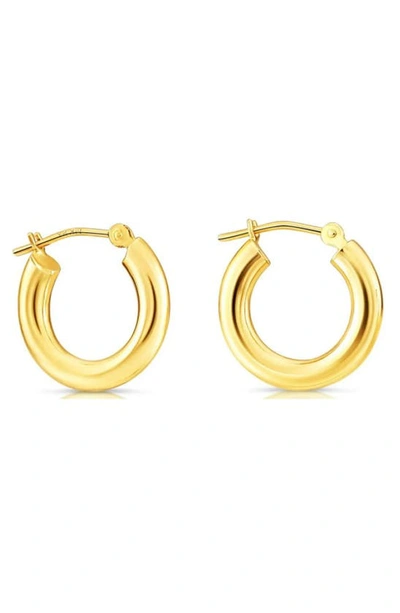 A & M 14k Gold 15mm Chunky Hoop Earrings In Yellow