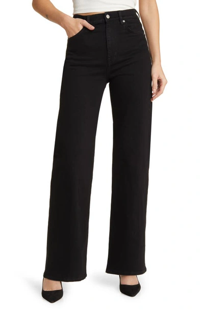 & Other Stories Wide Leg Jeans In Rinse Black