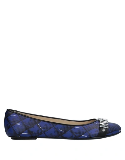 Moschino Ballet Flats In Blue