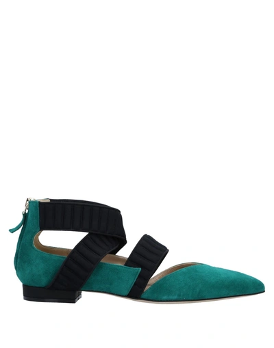 Benedetta Boroli Ballet Flats In Green