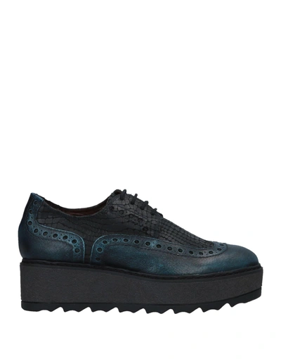 Manas Laced Shoes In Dark Blue