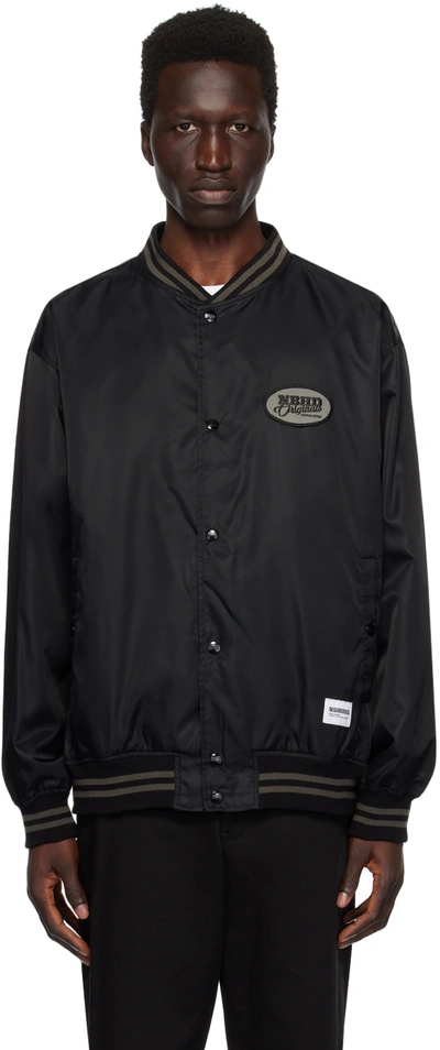 Neighborhood Black Baseball Bomber Jacket