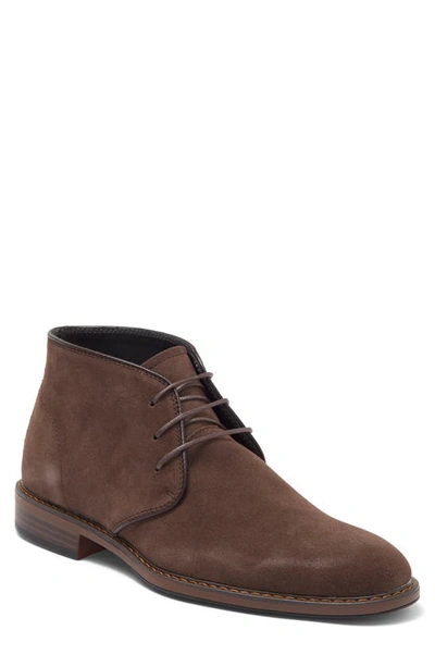 Vittorio Russo Rudolph Leather Chukka Boot In Suede Dk Brown