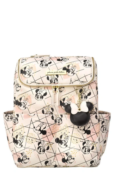 Petunia Pickle Bottom Babies' X Disney Minnie Mouse Method Diaper Backpack In Shimmery Minnie Mouse
