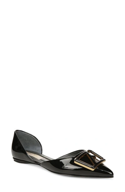 Franco Sarto Hadley Womens Patent Slip On D'orsay In Black