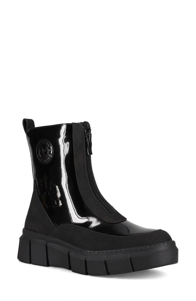 Aquatherm By Santana Canada Marilyn Waterproof Platform Boot In Black Patent