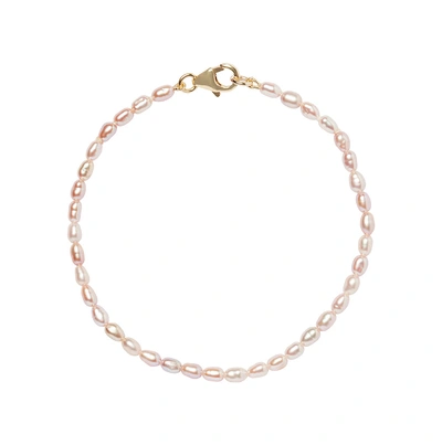 Olivia & Pearl Seed Pearl Bracelet Pink In Spbra/pink/14k