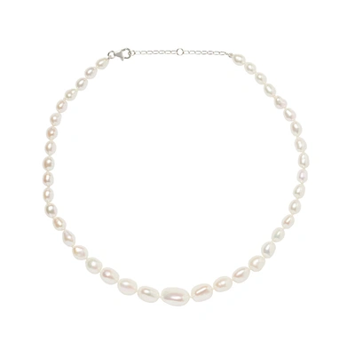 Olivia & Pearl Graduated Baroque Pearl Necklace In Gold