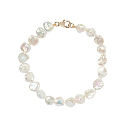 Olivia & Pearl Mini Keshi Pearl Bracelet In Mkb/14k