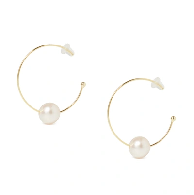 Olivia & Pearl Uat Oh So Fine Hoop Earring Vermeil In He/ver/yg