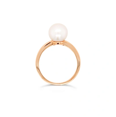 Olivia & Pearl Power Pearl Ring In Gold