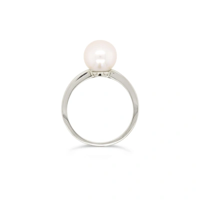 Olivia & Pearl Power Pearl Ring In Metallic