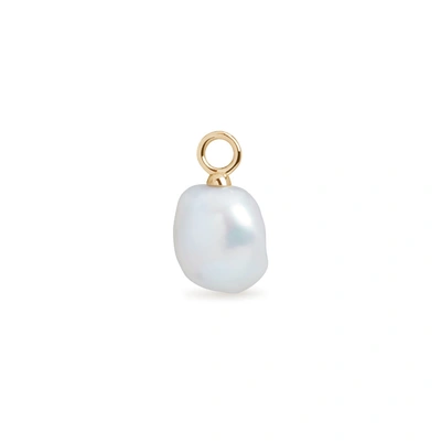 Olivia & Pearl Baroque Pearl Charm In Baroq/pc/yg