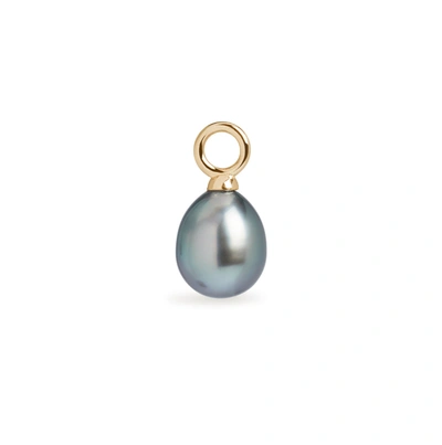 Olivia & Pearl Tahitian Pearl Charm In Tahi/pc/yg