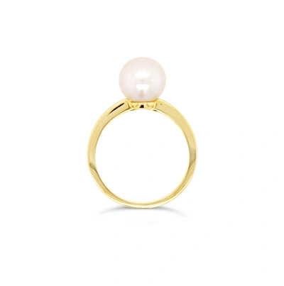 Olivia & Pearl Power Pearl Ring In O&p/ppr/yg/l