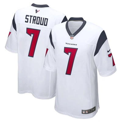 Nike Cj Stroud White Houston Texans 2023 Nfl Draft First Round Pick Game Jersey