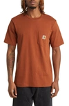 Carhartt Logo Pocket T-shirt In Beaver