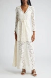 Zimmermann Matchmaker Lace Maxi Dress In Beige