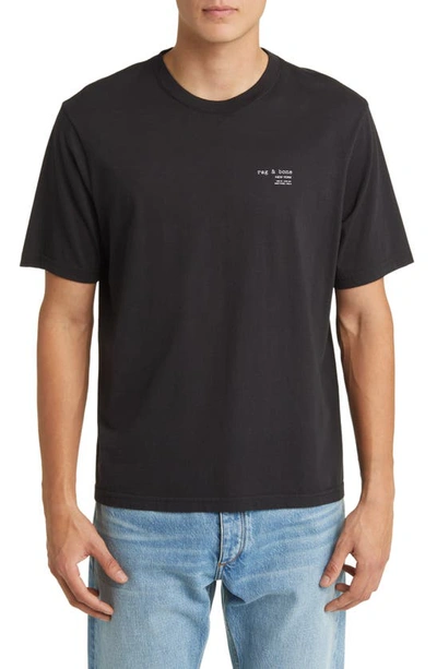 Rag & Bone Logo T-shirt In Black