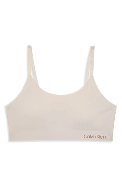 Calvin Klein Kids' Sports Bra In Beige