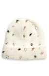 Tasha Embellished Beanie In Ivory