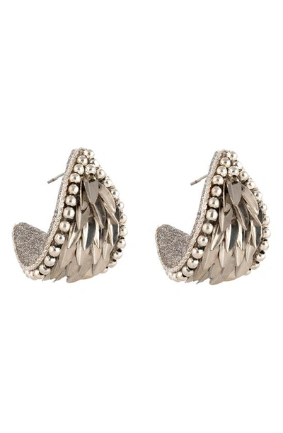 Deepa Gurnani Easton Drop Earrings In Silver