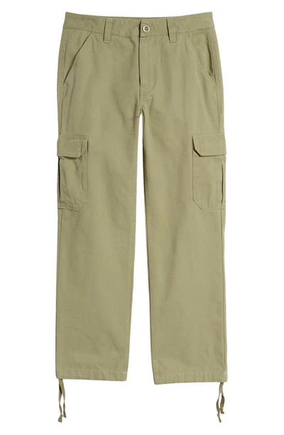 Brixton Waypoint Cotton Twill Cargo Trousers In Olive Surplus
